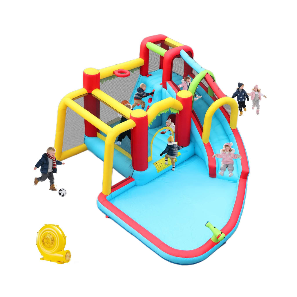 Large 7-In-1 Inflatable Water Slide Bouncer Pool With Climbing Wall (SAK60841) – SAKSBY WHOLESALE