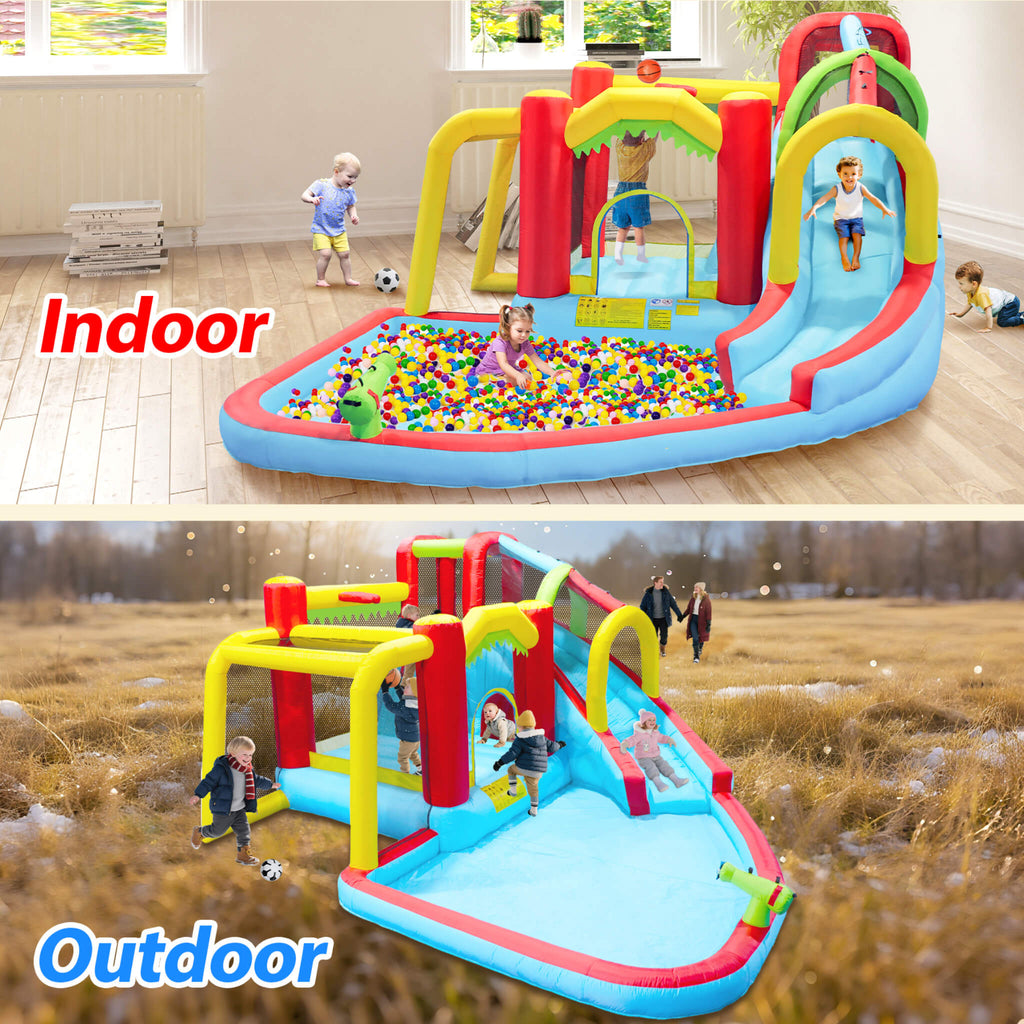 Large 7-In-1 Inflatable Water Slide Bouncer Pool With Climbing Wall (SAK60841) – SAKSBY WHOLESALE, view 5