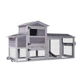 Large 83-Inch Mobile Chicken Coop With Wheels And Nesting Box [4-6 Chickens] (SAK81360) – SAKSBY WHOLESALE