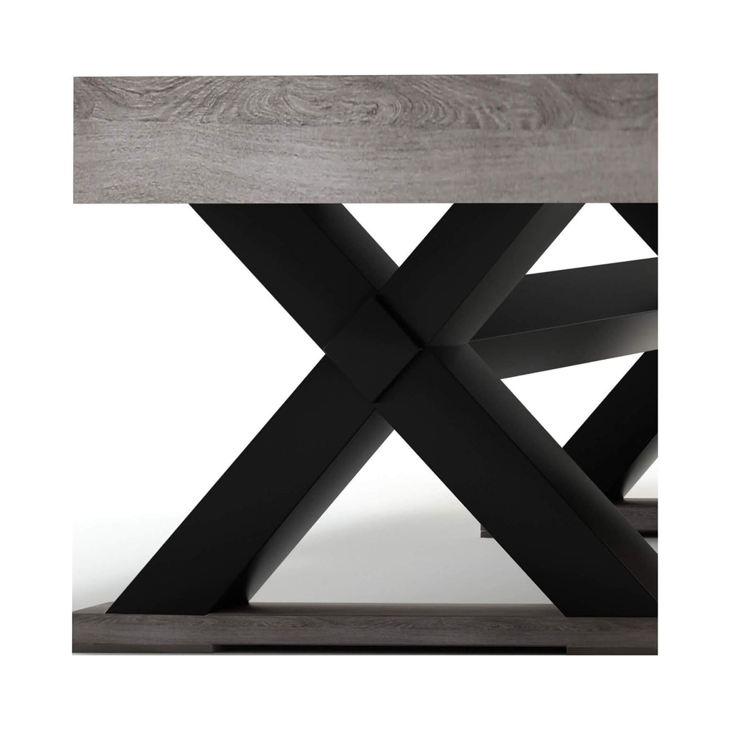 Large 84-Inch Rustic Gray Pool Table With Cues, Balls And X-Legs (SAK54361) – SAKSBY WHOLESALE, view 13