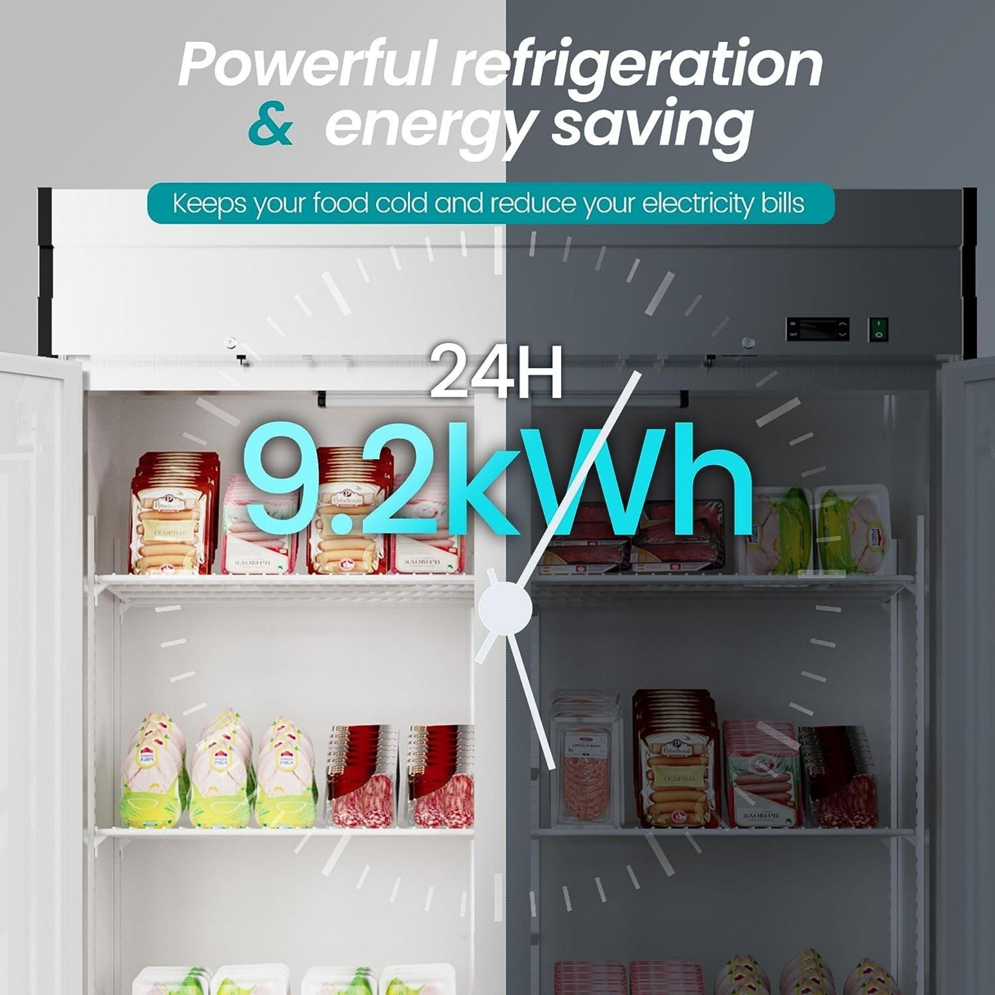 Large Commercial 49 Cu.Ft 2-Door Stainless Steel Reach-In Refrigerator With OmniSmart Temperature Control (SAK54160) – SAKSBY