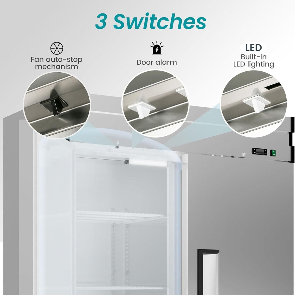 Large Commercial 49 Cu.Ft 2-Door Stainless Steel Reach-In Refrigerator With OmniSmart Temperature Control (SAK54160) – SAKSBY