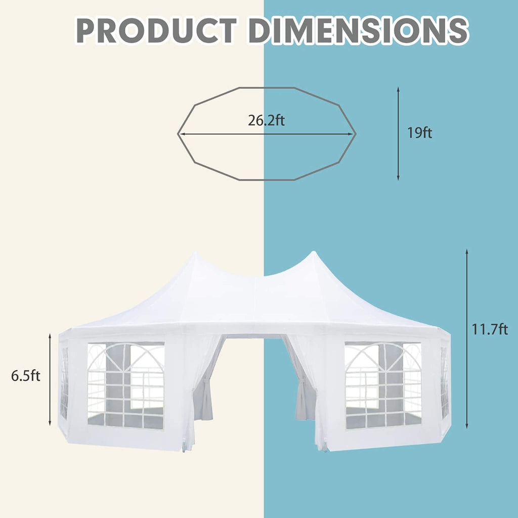 Large Heavy-Duty Customizable Party Tent With Sidewalls And Windows (SAK72615) – SAKSBY WHOLESALE, view 8