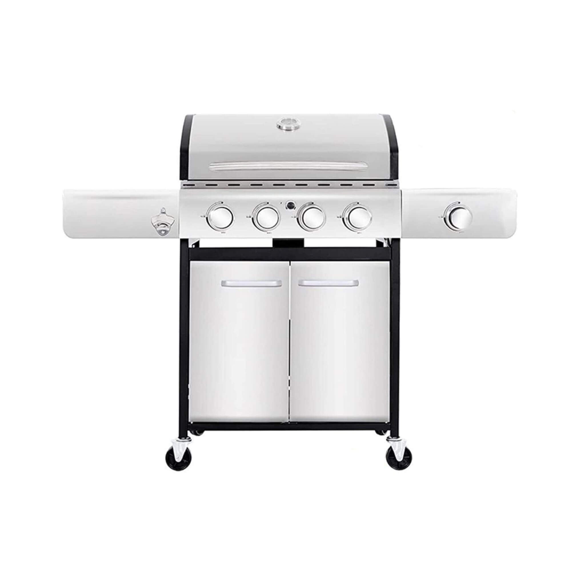 Large Outdoor 42K BTU BBQ Stainless Steel Propane Gas Grill With 4 Burners (SAK61283) – SAKSBY WHOLESALE
