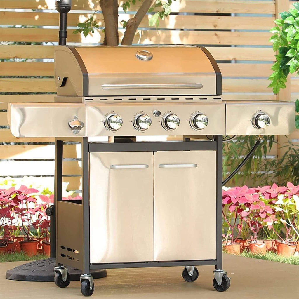 Large Outdoor 42K BTU BBQ Stainless Steel Propane Gas Grill With 4 Burners (SAK61283) – SAKSBY WHOLESALE, view 11