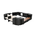 Alora Large Outdoor Quadrilateral Spa Surround Rattan Sectional Sofa Set With Storage Compartments (SAK80217) – SAKSBY WHOLES