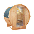 Thermora Ignite Large Premium American White Oak Outdoor Wooden Barrel Sauna With 4.5KW Sauna Heater (SAK45968) – SAKSBY WHOL