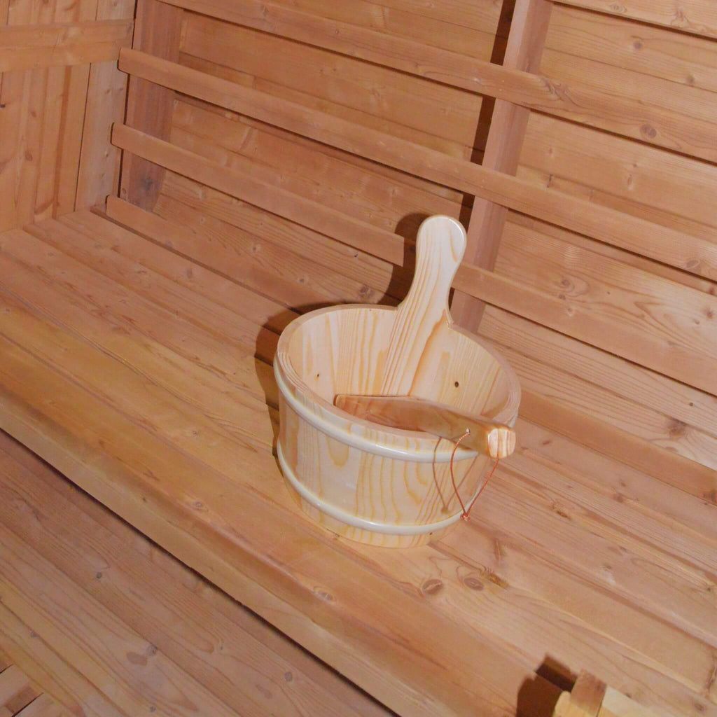 Thermora Ignite Large Premium American White Oak Outdoor Wooden Barrel Sauna With 4.5KW Sauna Heater (SAK45968) – SAKSBY WHOL