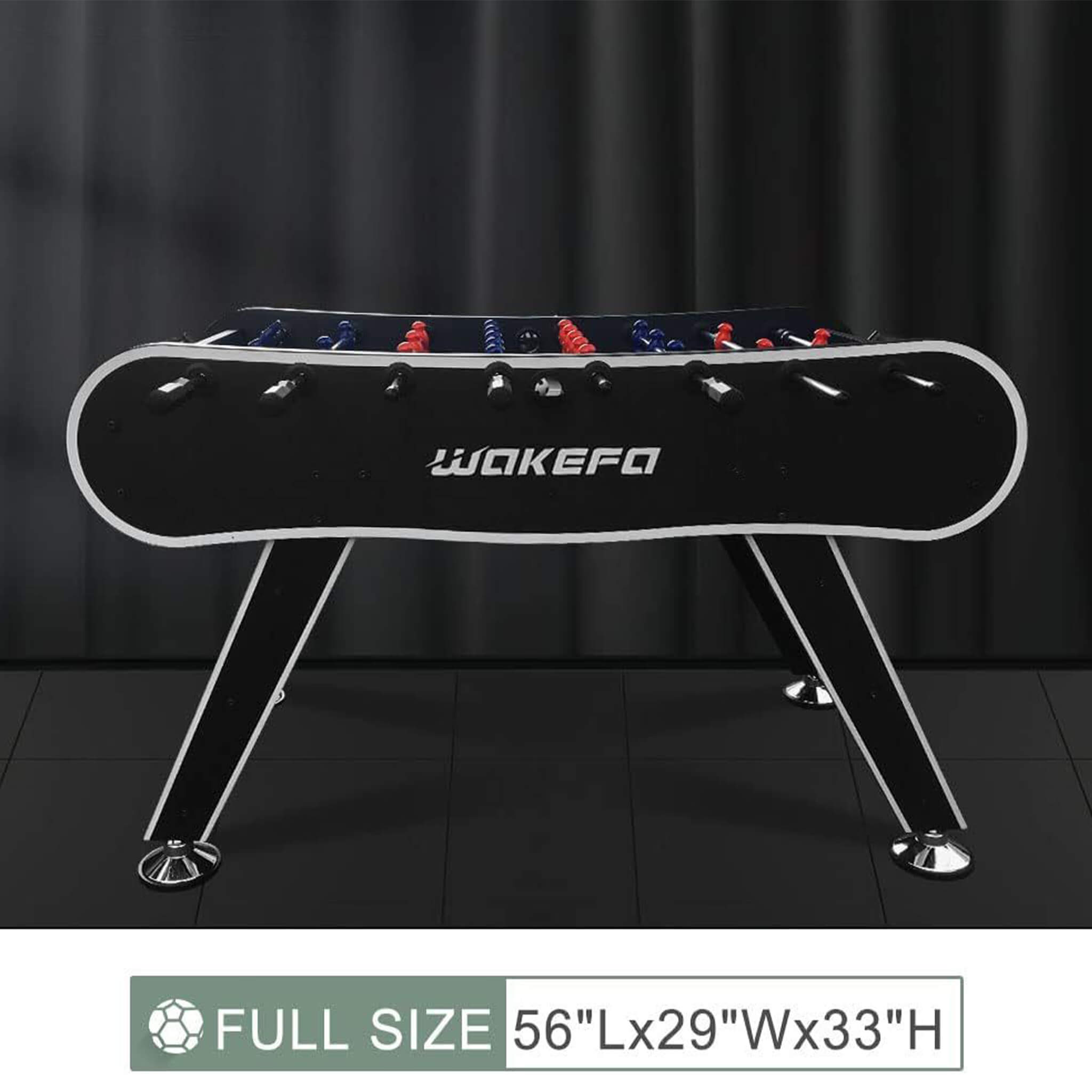 Large 56-Inch Premium Full-Size Soccer Foosball Game Table (SAK96312) – SAKSBY WHOLESALE, view 3