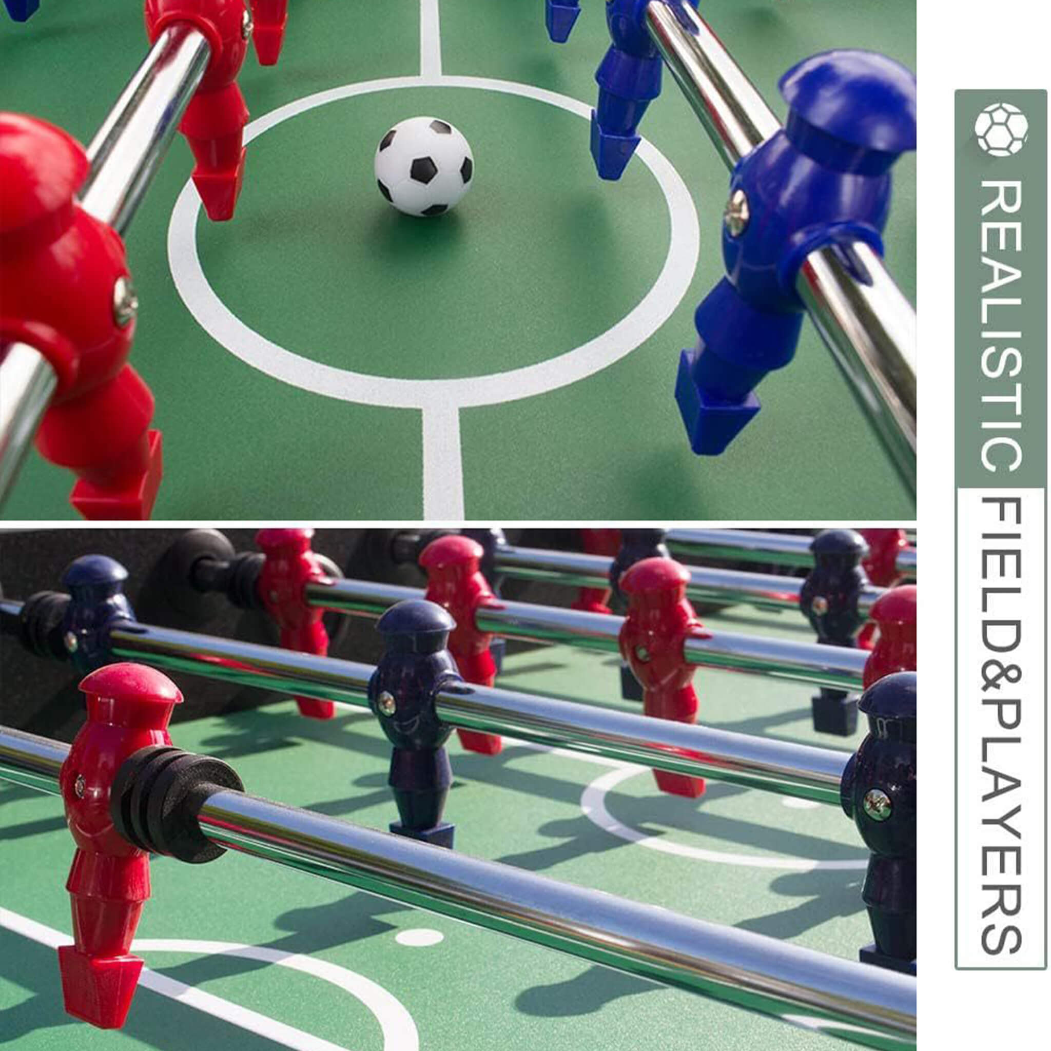 Large 56-Inch Premium Full-Size Soccer Foosball Game Table (SAK96312) – SAKSBY WHOLESALE, view 6
