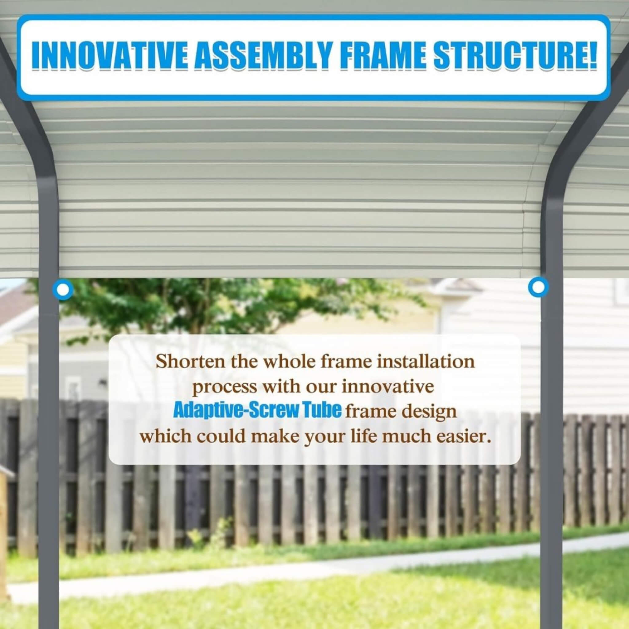 [12X20FT] Alora Premium Modern Heavy-Duty Outdoor Alloy Steel Carport Canopy (SAK91486) – SAKSBY WHOLESALE, view 9