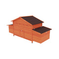 Large 44-Inch Premium Outdoor Spacious Wooden Chicken Coop With Two-Sides Nesting Boxes (SAK21875) – SAKSBY WHOLESALE, view 8