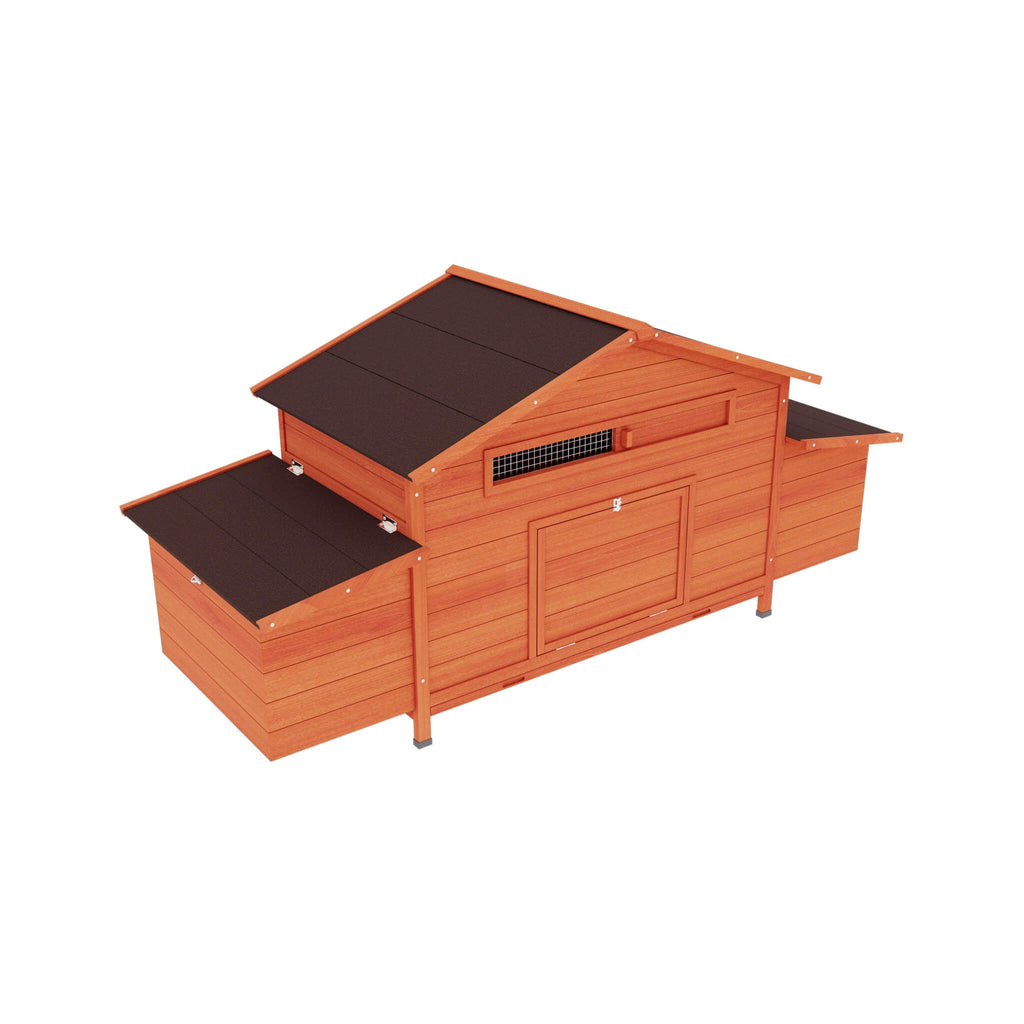 Large 44-Inch Premium Outdoor Spacious Wooden Chicken Coop With Two-Sides Nesting Boxes (SAK21875) – SAKSBY WHOLESALE, view 9