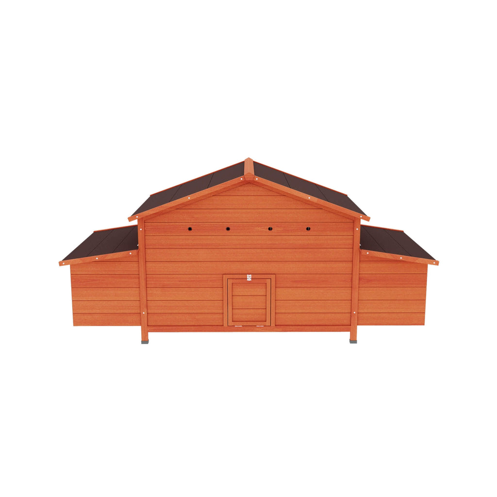 Large 44-Inch Premium Outdoor Spacious Wooden Chicken Coop With Two-Sides Nesting Boxes (SAK21875) – SAKSBY WHOLESALE, view 4