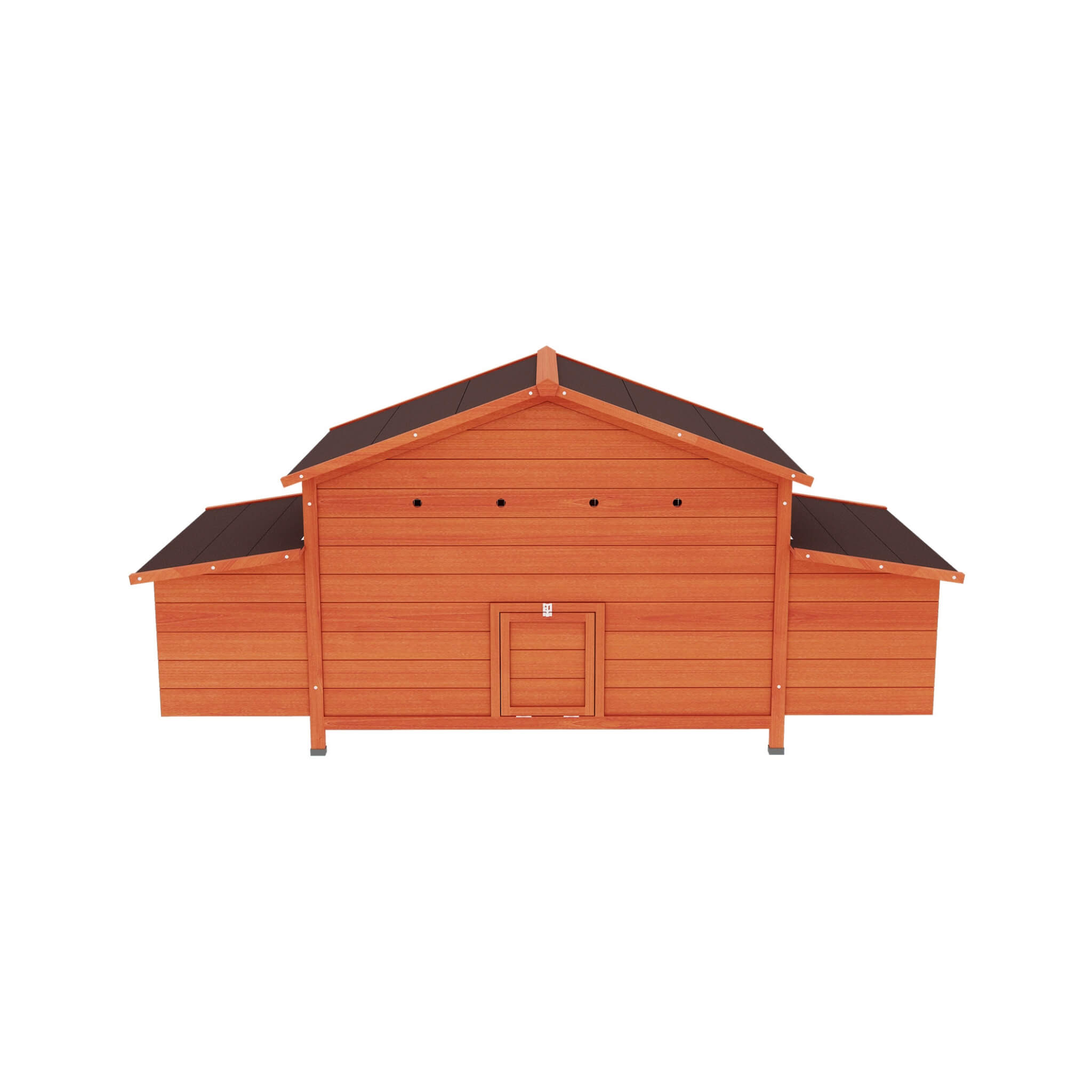 Large 44-Inch Premium Outdoor Spacious Wooden Chicken Coop With Two-Sides Nesting Boxes (SAK21875) – SAKSBY WHOLESALE, view 4