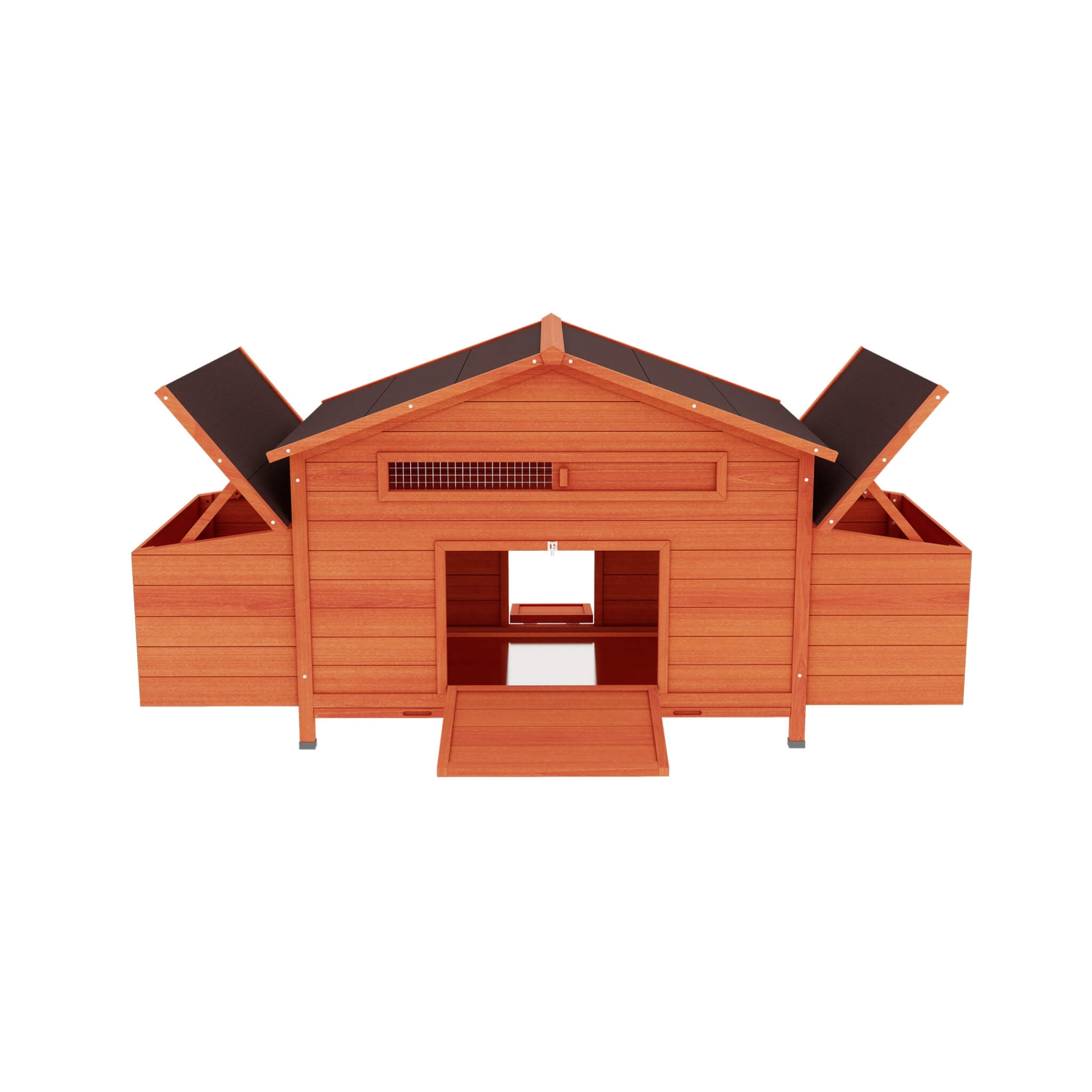Large 44-Inch Premium Outdoor Spacious Wooden Chicken Coop With Two-Sides Nesting Boxes (SAK21875) – SAKSBY WHOLESALE