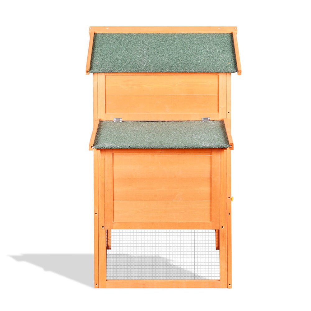 Large 160-Inch Wooden Backyard Hen Chicken Coop Enclosure W/ Nest Box & Run (SAK96451) – SAKSBY WHOLESALE, view 4
