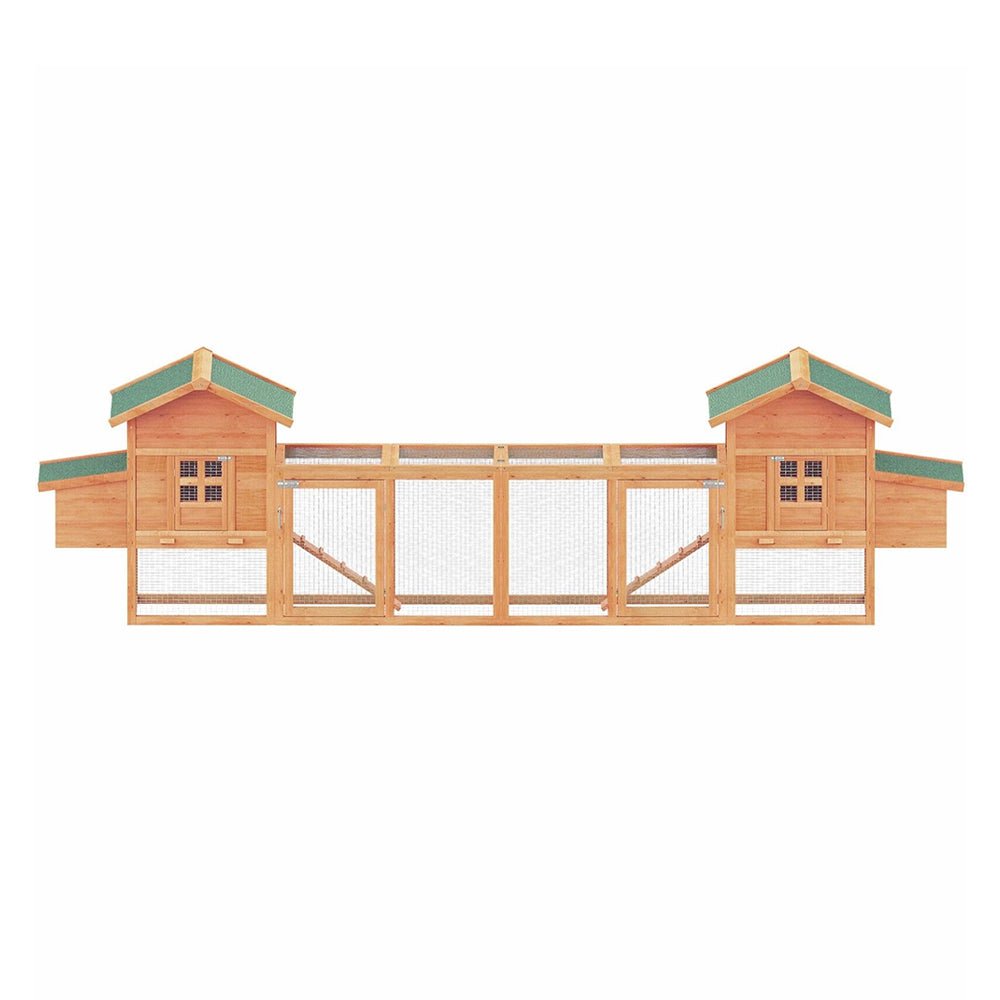 Large 160-Inch Wooden Backyard Hen Chicken Coop Enclosure W/ Nest Box & Run (SAK96451) – SAKSBY WHOLESALE