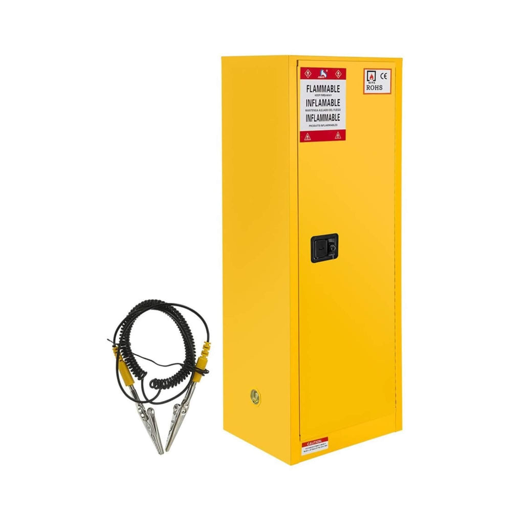 Large Yellow 35-Inch Heavy-Duty Flammable Welded Fireproof Storage Cabinet (SAK52837) – SAKSBY WHOLESALE, view 11