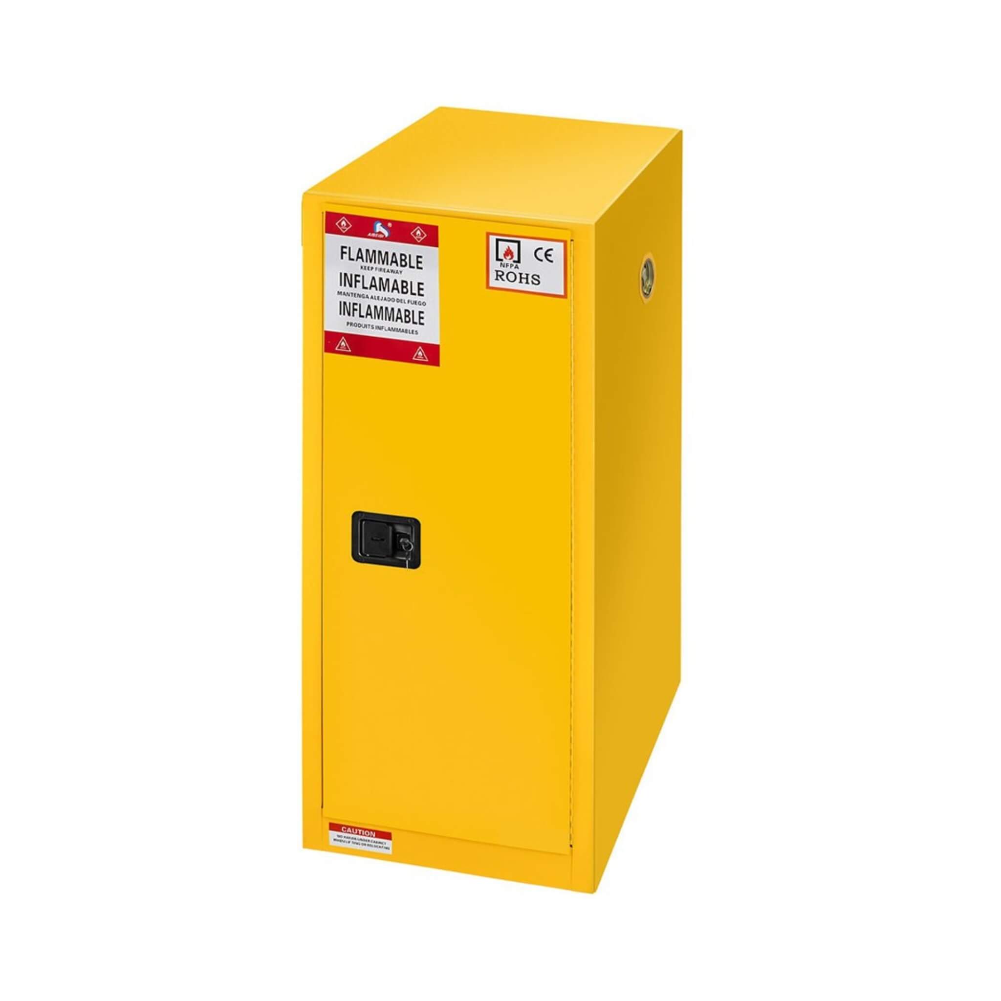 Large Yellow 35-Inch Heavy-Duty Flammable Welded Fireproof Storage Cabinet (SAK52837) – SAKSBY WHOLESALE, view 8