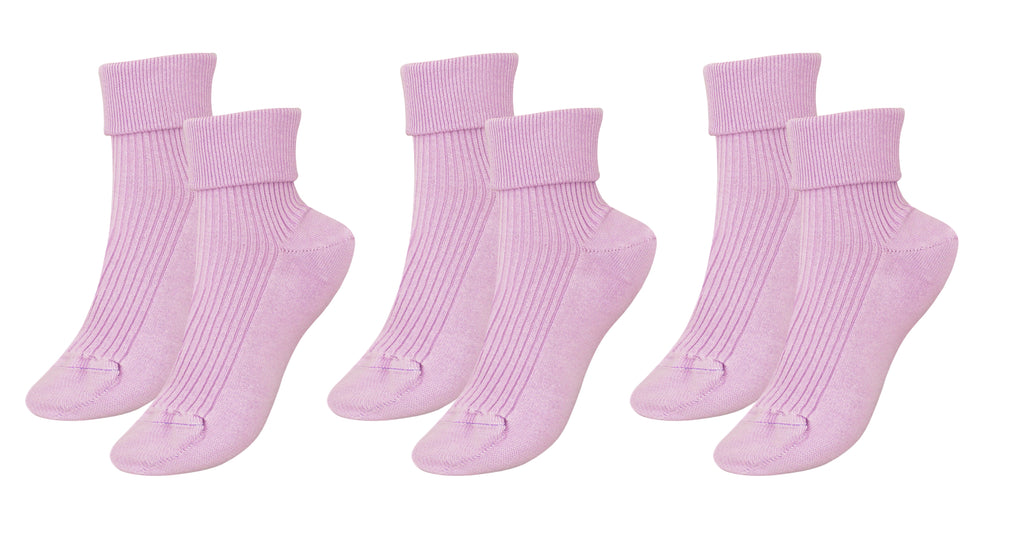 tittimitti tittimitti® 100% Organic Combed Cotton Luxury Women's Socks 3-Pack. Made in Italy. — detail close-up