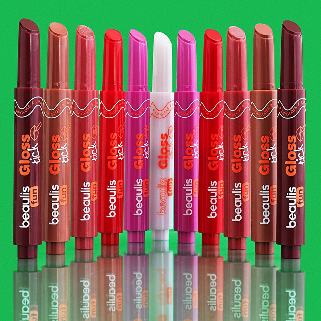 Beaulis Fun Gloss Tick Stick: Nude Glow Lip Gloss for Effortless Shine & Radiant Lips | Easy Application, Wide Color Range