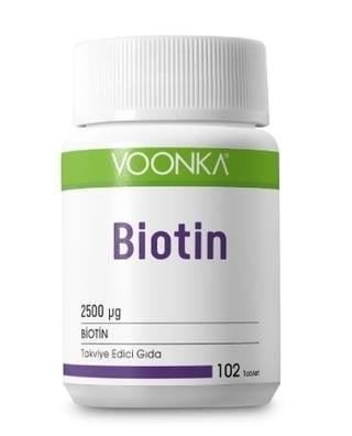 Voonka Biotin Supplement for Healthy Skin, Hair & Nails - 102 Tablets Dietary Supplement for Adults