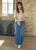 Inherit Co. Lee A-Line Raw Hem Maxi Skirt - FINAL SALE — main product shot