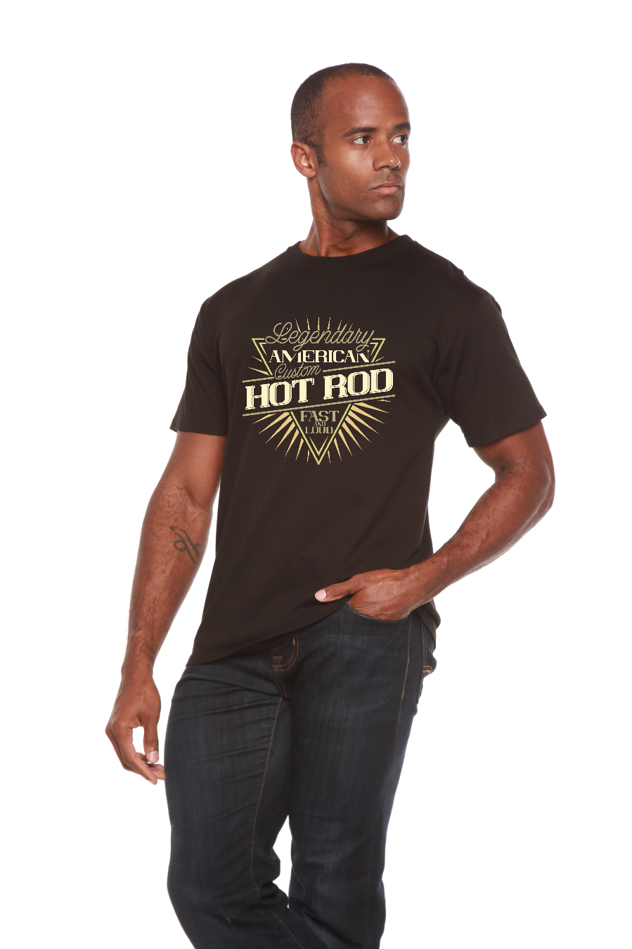 Spun Bamboo Legendary American Men's Bamboo Viscose/Organic Cotton Short Sleeve Graphic T-Shirt — main product shot