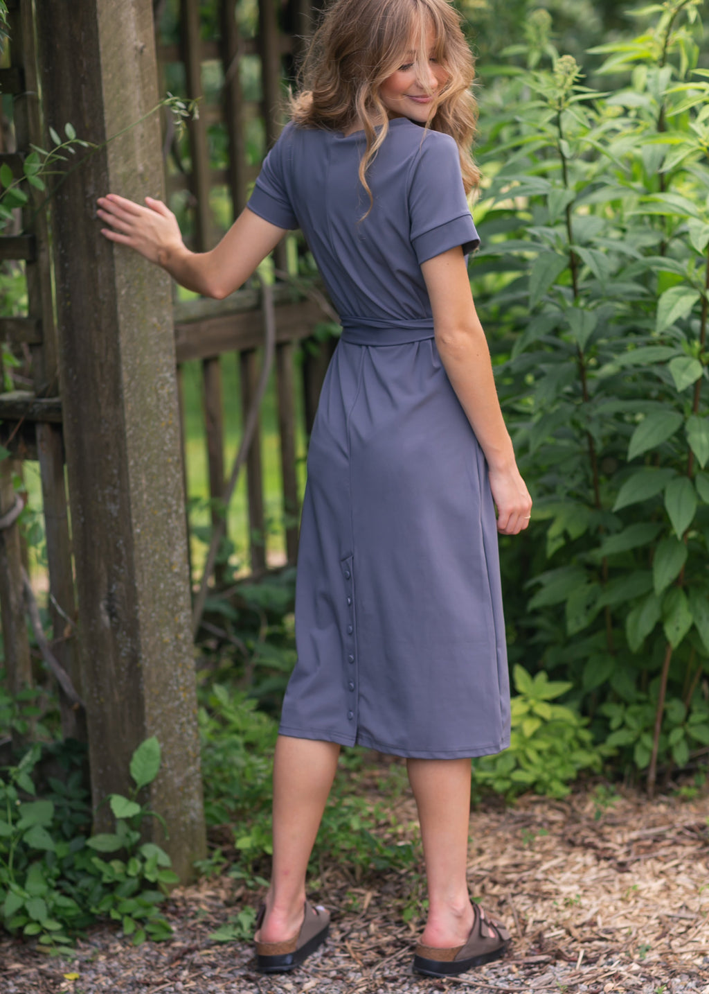 Inherit Co. Lennox Classic Midi Dress — alternative angle