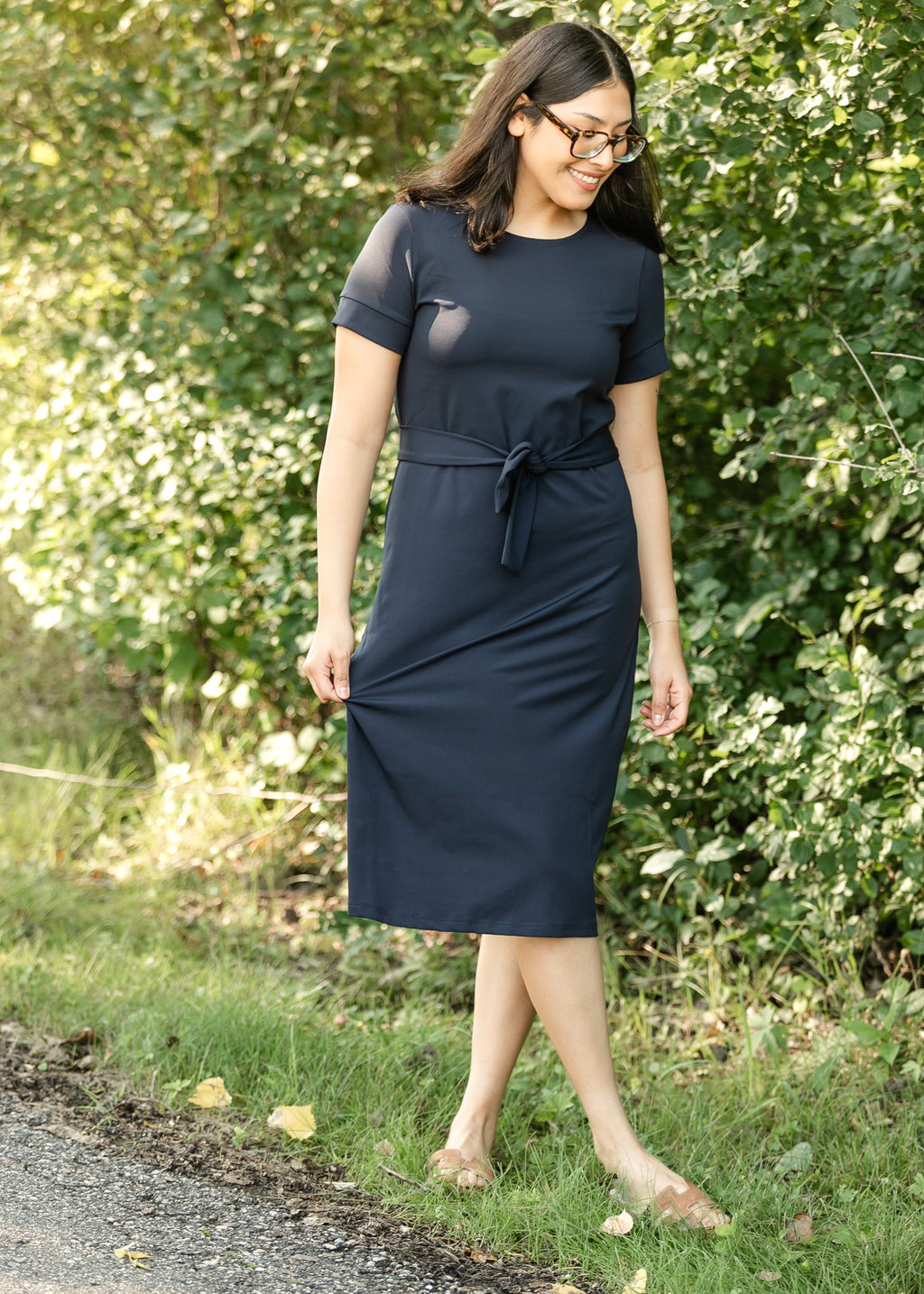 Inherit Co. Lennox Classic Midi Dress — color detail
