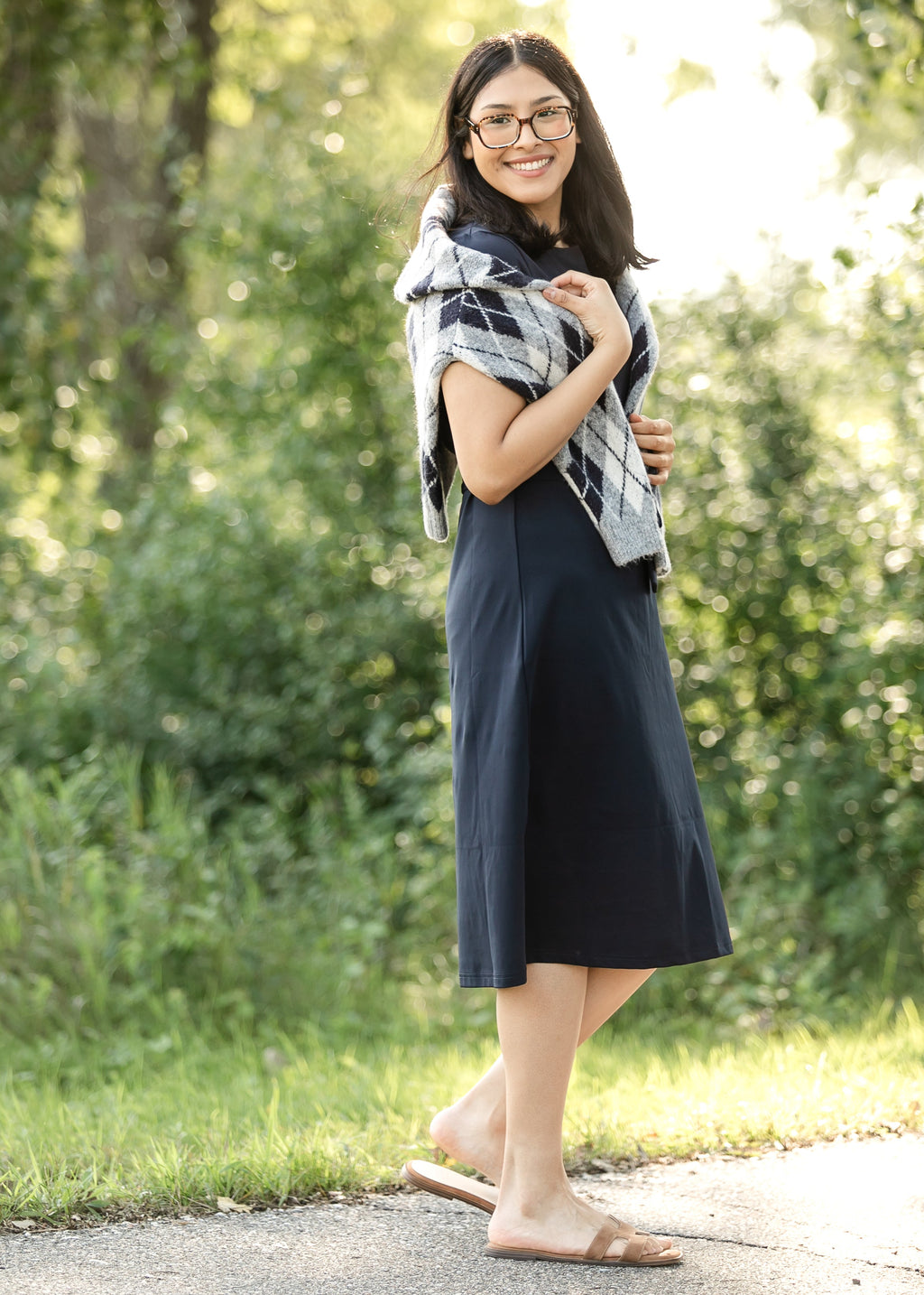 Inherit Co. Lennox Classic Midi Dress — size reference