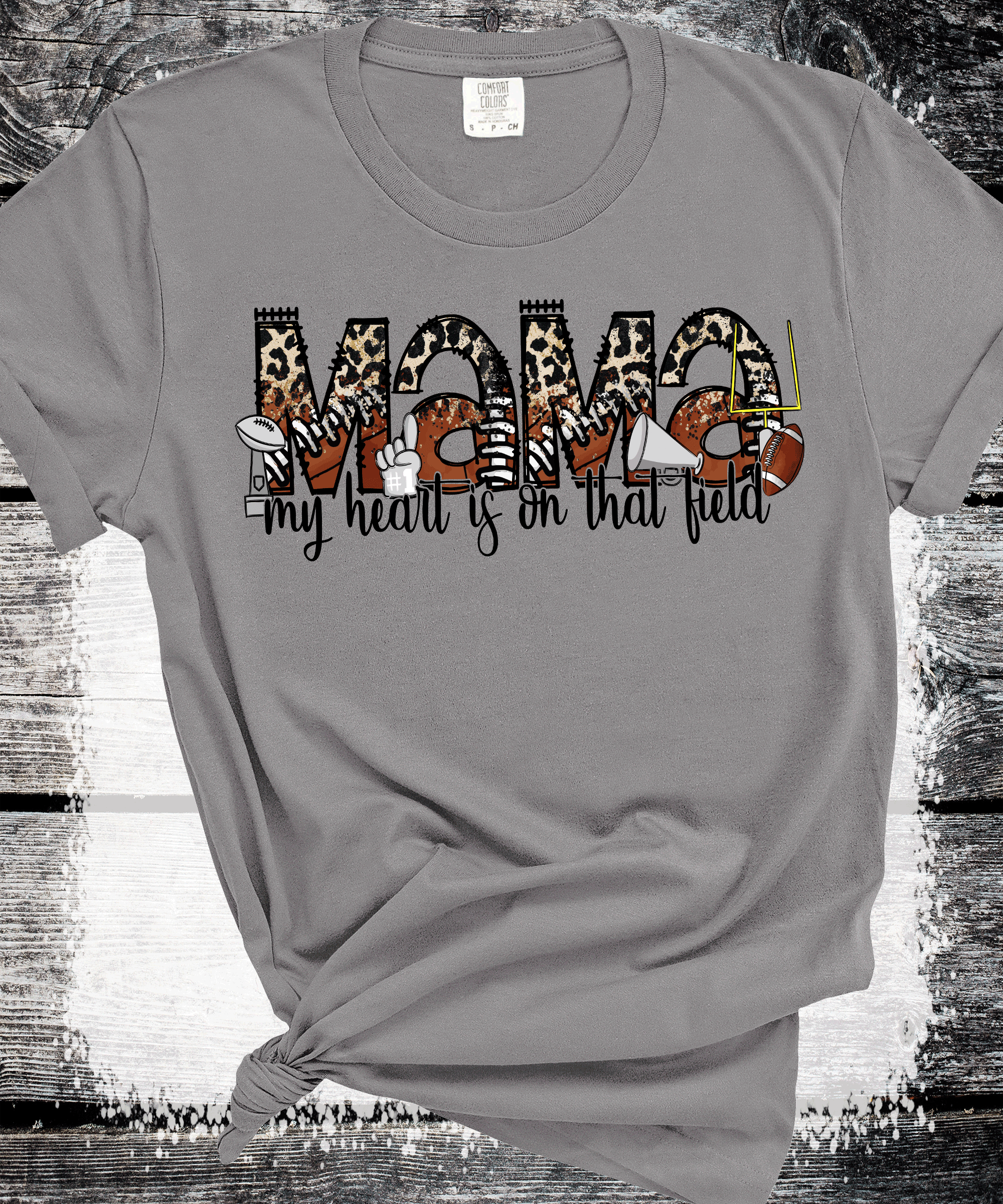 A Blessed Texas Mess Boutique Football MAMA leopard print, custom Football shirts, Personalized Football… — dtf / graphic shirts category context