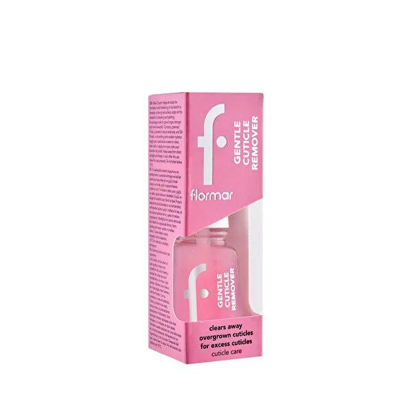 Flormar Gentle Cuticle Remover: Softens, Removes, and Care for Nails - Easy At-Home Manicure with Precision Brush - Nail Care Gel