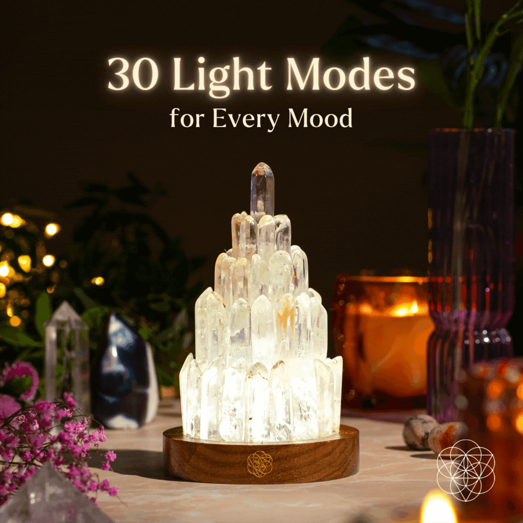 The Clear Quartz Manifestation Tower Lamp – Conscious Items, view 3