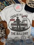 Wild Junkie Tired of All the Bullshit Graphic Tee — main product shot