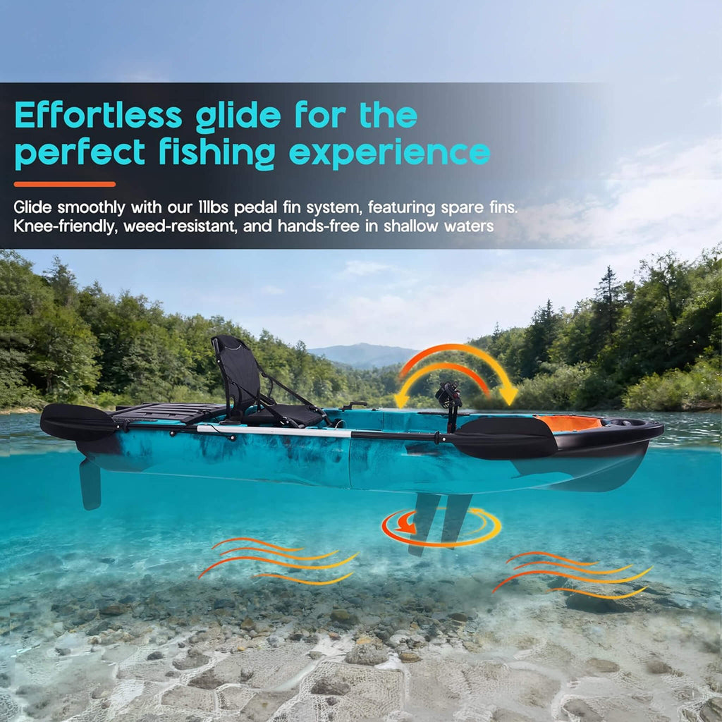 Lightweight 10FT 1-Person Modular Fishing Kayak With Fin Drive System (SAK21489) – SAKSBY WHOLESALE, view 8
