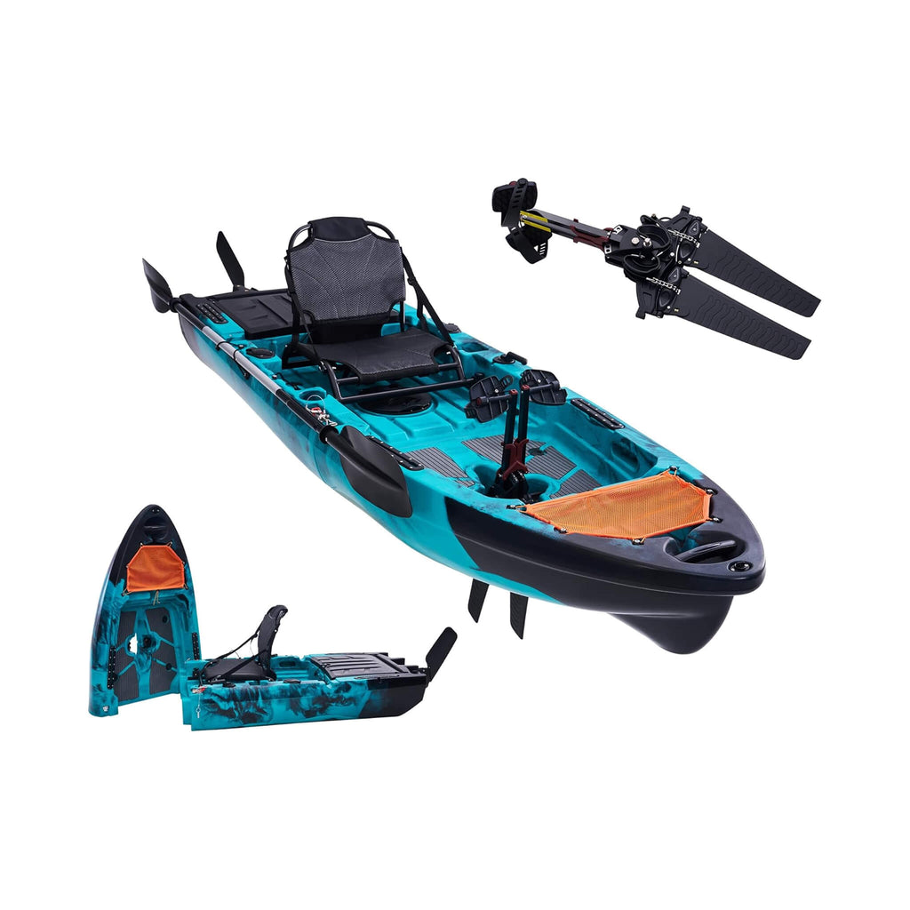 Lightweight 10FT 1-Person Modular Fishing Kayak With Fin Drive System (SAK21489) – SAKSBY WHOLESALE, view 3