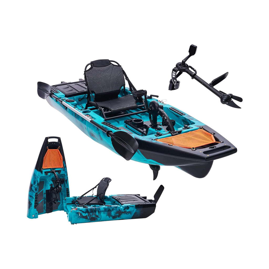 Lightweight 10FT 1-Person Modular Fishing Kayak With Propeller Drive System (SAK67032) – SAKSBY WHOLESALE, view 8