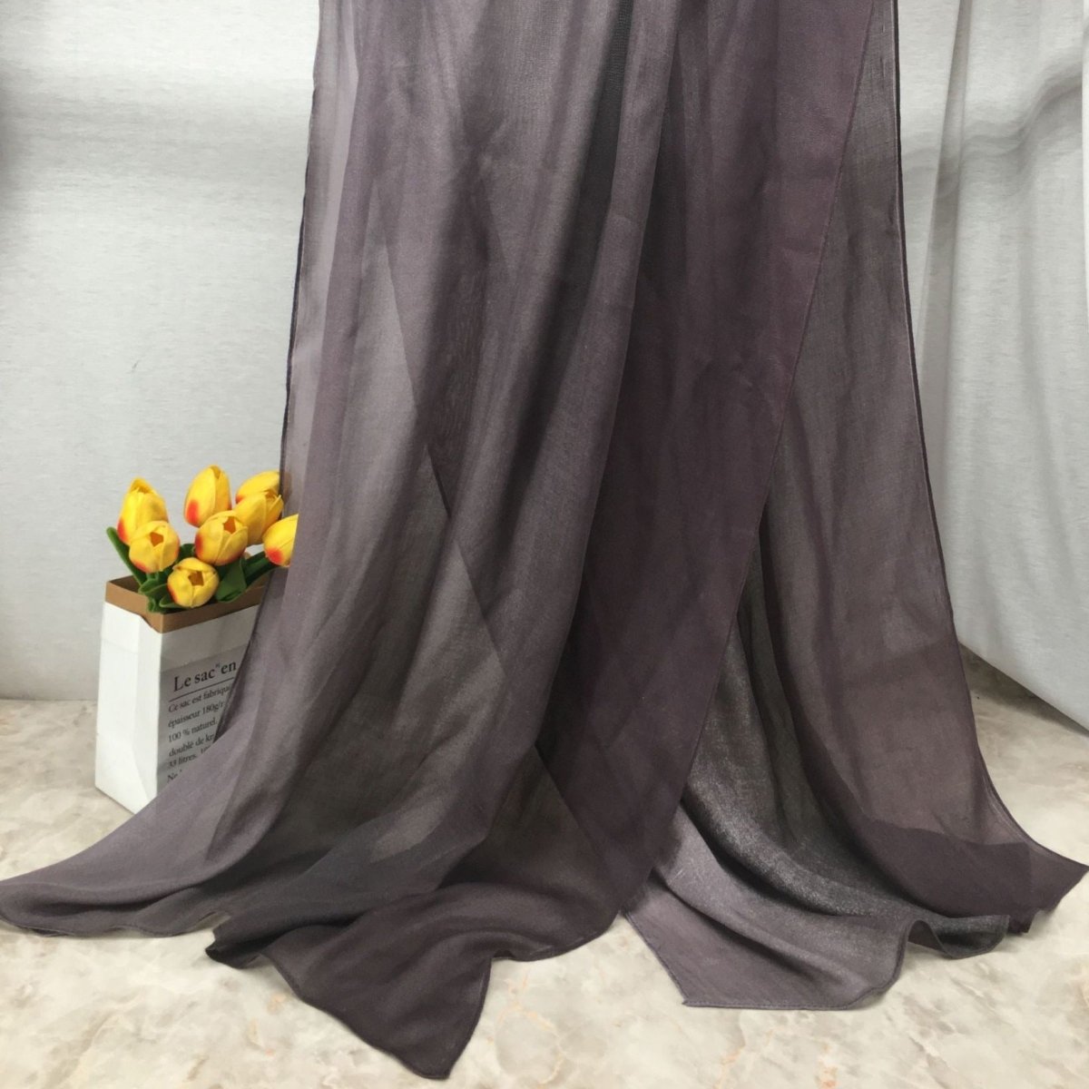 Mariam's Collection Lightweight Breathable Gradient Shawl Hijab (MH194) — detail shot 7