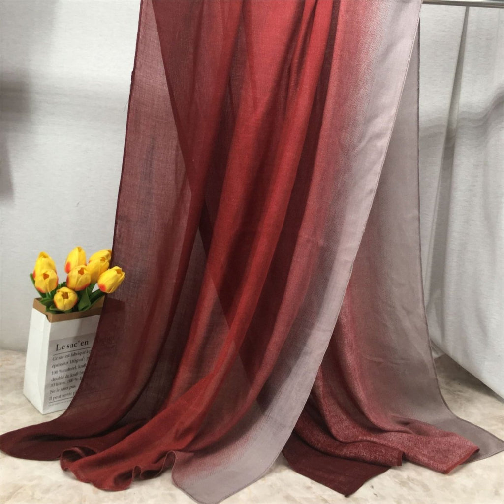 Mariam's Collection Lightweight Breathable Gradient Shawl Hijab (MH194) — product on model