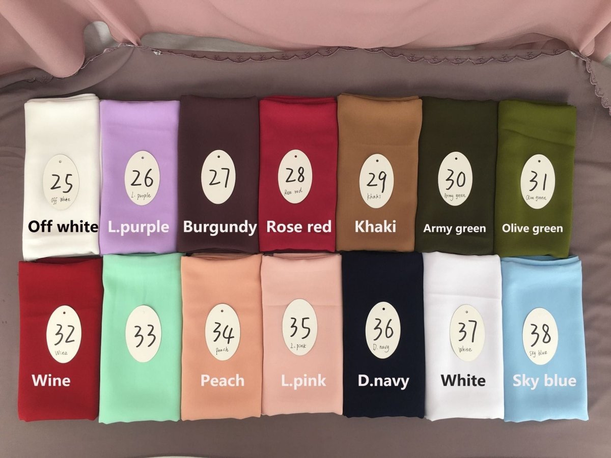 Mariam's Collection Lightweight Breathable Soft Minimalist Hijab (MH191) — detail shot 6