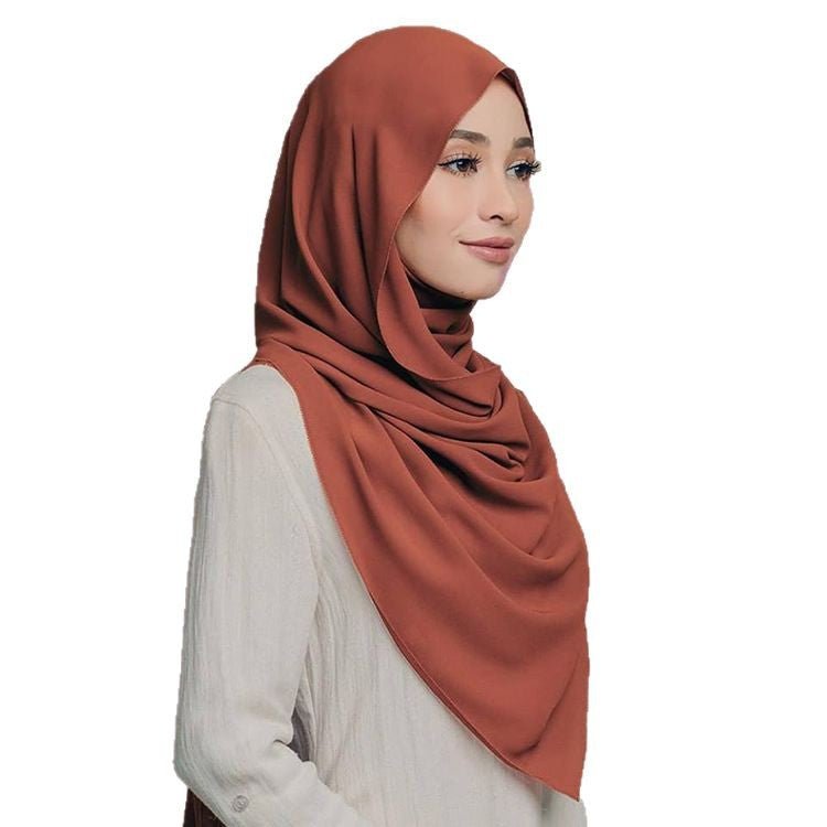 Mariam's Collection Lightweight Breathable Soft Minimalist Hijab (MH191) — construction detail
