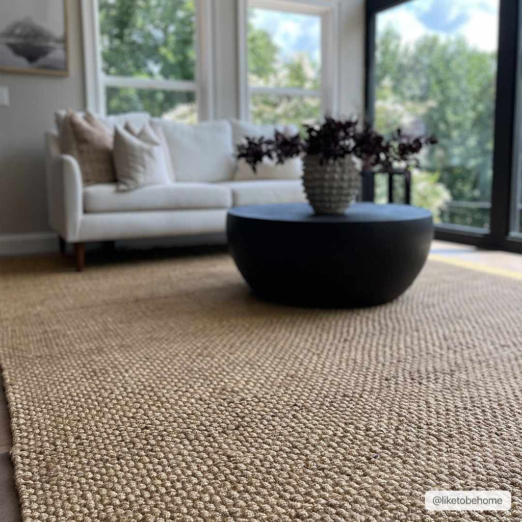 Hovland Hand Woven Natural Jute Rag Rug - Clearance – Boutique Rugs, view 3
