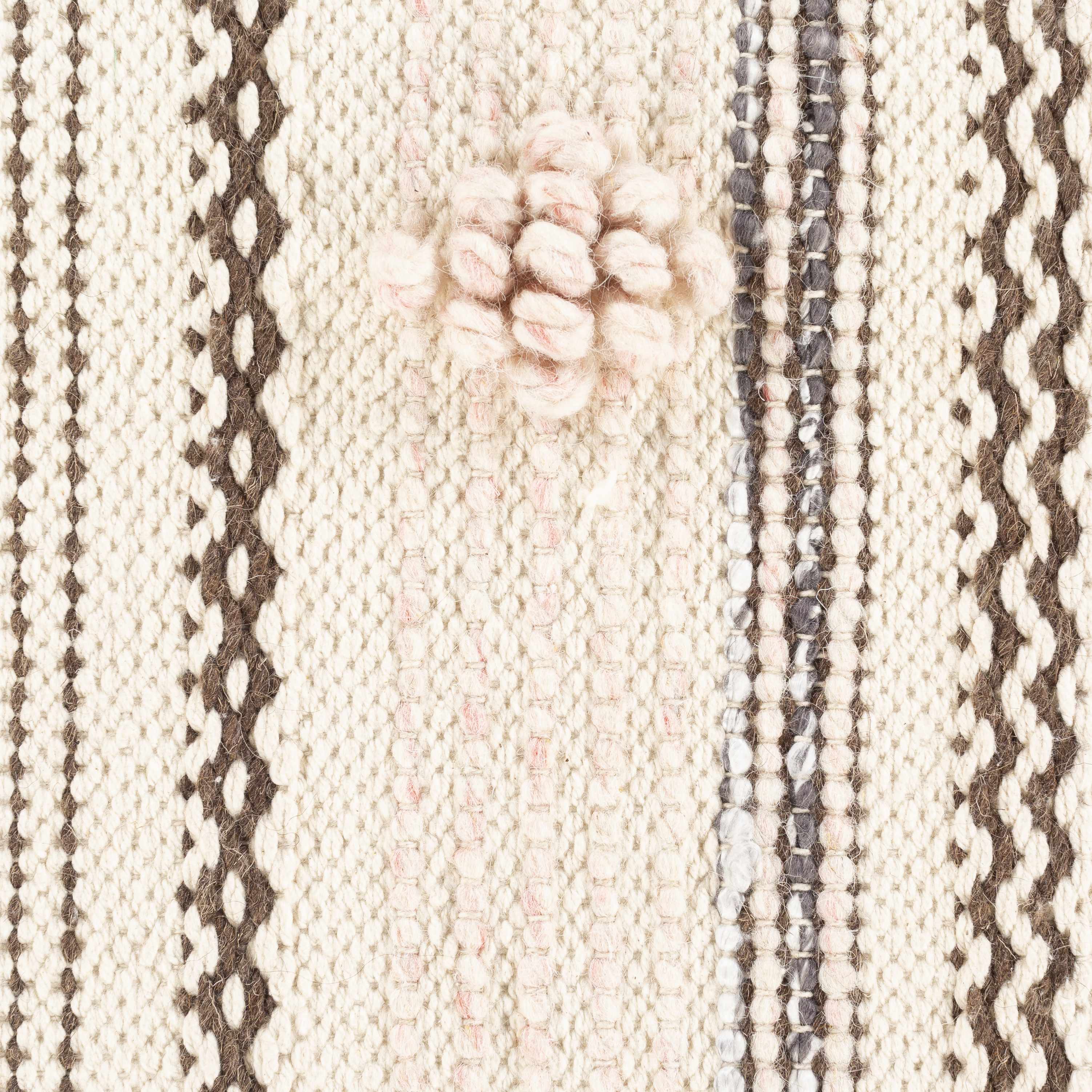 Lenorah Pink&White Textured Throw Pillow - Clearance – Boutique Rugs, view 4