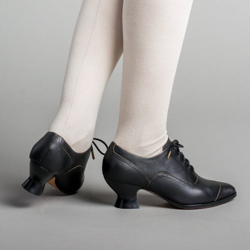 American Duchess Londoner Edwardian Oxfords (Black) — Black detail