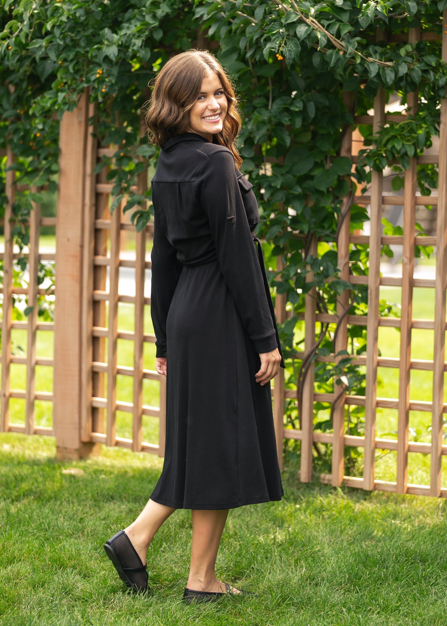 Inherit Co. Lorraine Knit Maxi Dres - FINAL SALE — side view