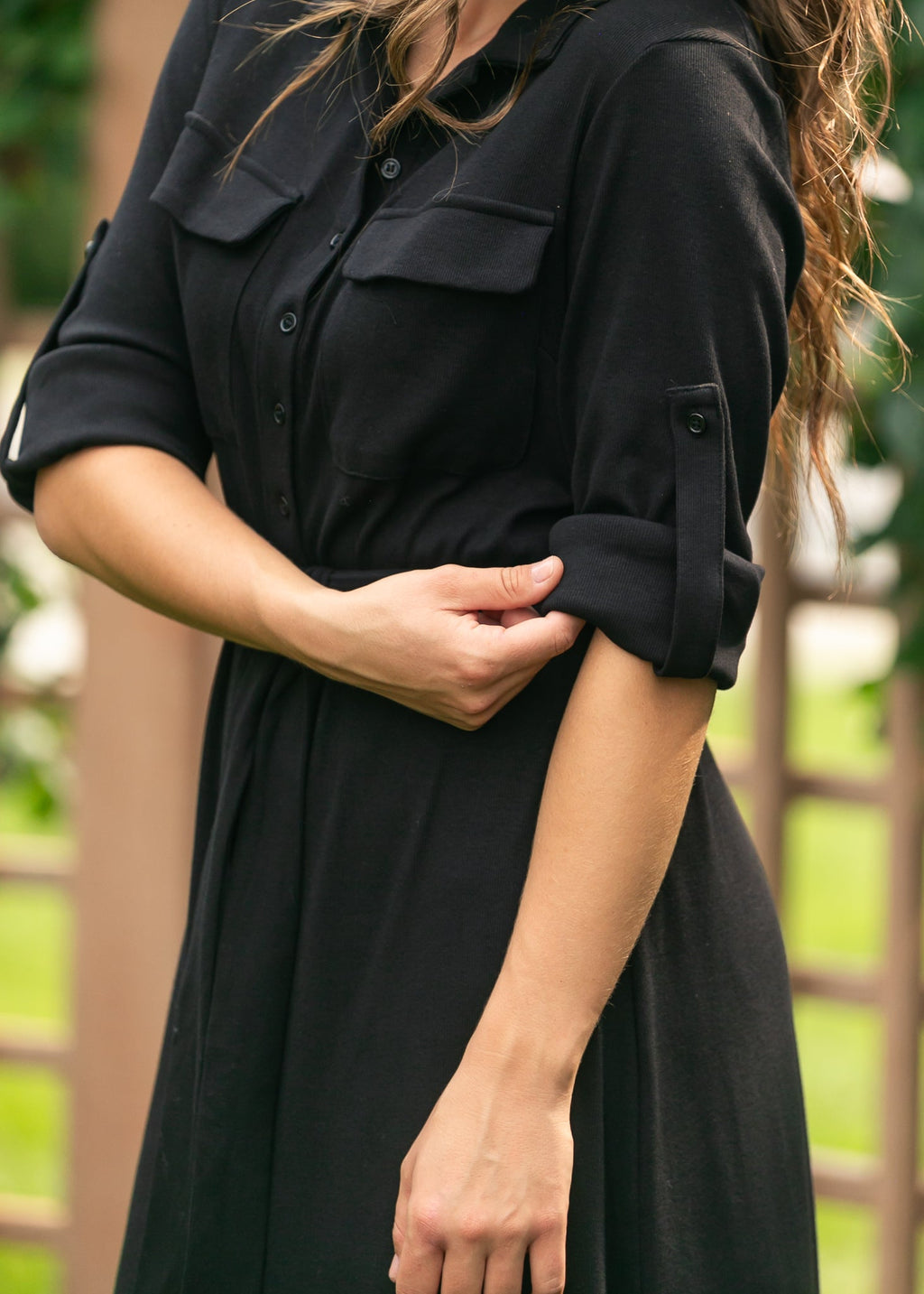 Inherit Co. Lorraine Knit Maxi Dres - FINAL SALE — fabric or material detail