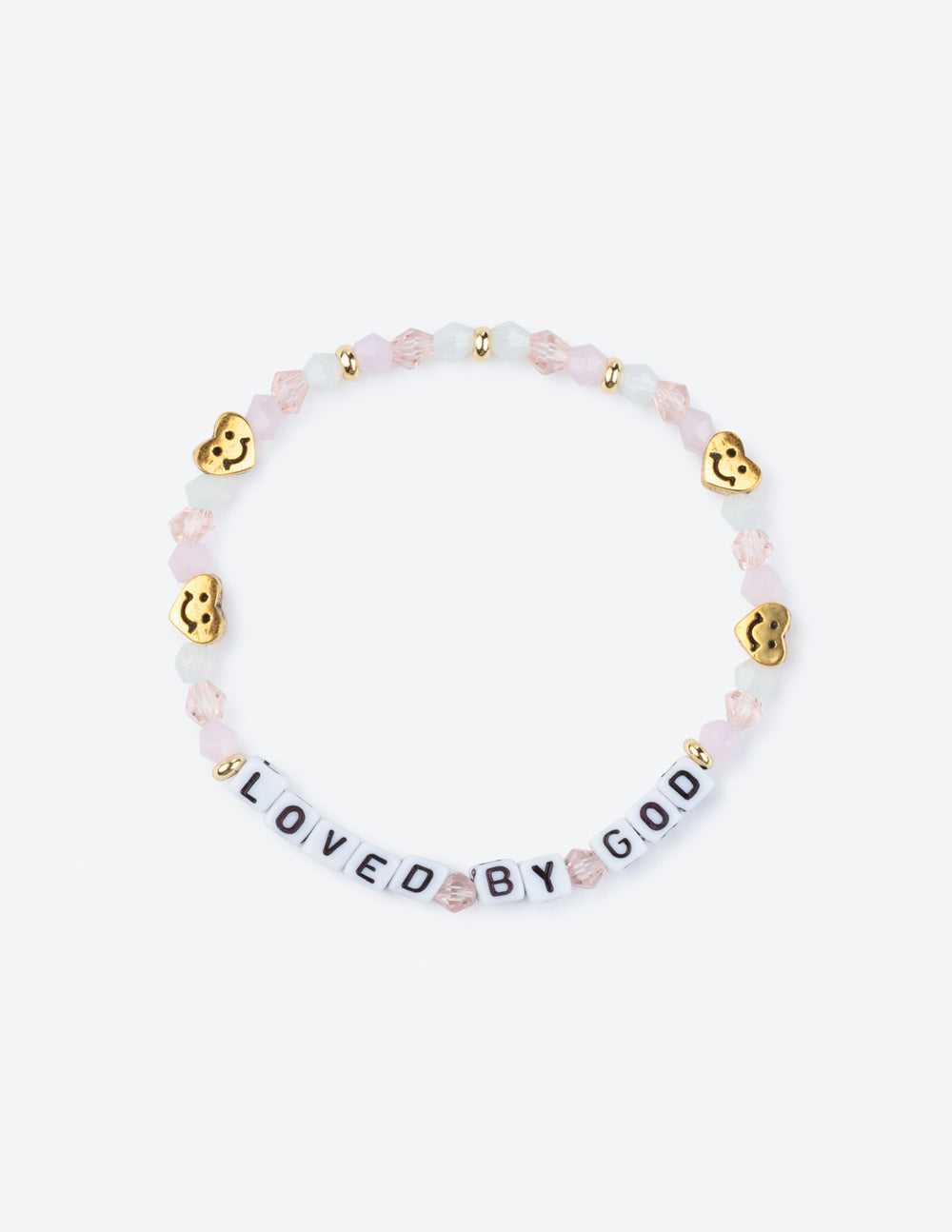 Elevated Faith Loved By God Letter Bracelet — main product shot