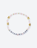 Elevated Faith Loved By God Letter Bracelet — main product shot